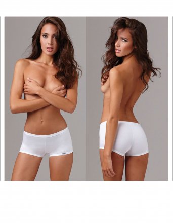 Lovelygirl dámské boxerkové kalhotky 1389 bílé